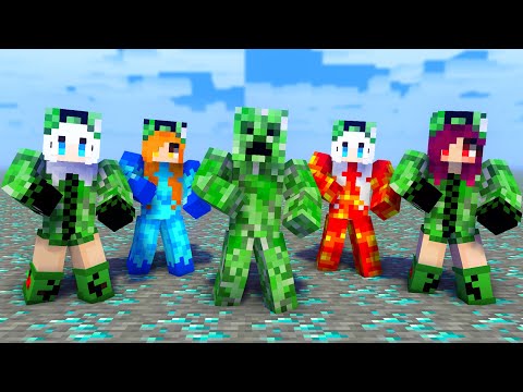 MONSTER SCHOOL : CREEPER FAMILY DANCE JOANA MEME - MINECRAFT ANIMATION