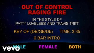 Patty Loveless &amp; Travis Tritt - Out Of Control Raging Fire (Karaoke)