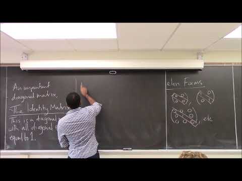 Math 1108-R08 Lecture 5 - More Matrix defns; Row Reduction; The Echelon Forms