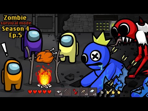 Rainbow Friends Zombie 🛠 Survival Mode Among Us Ep 5 - Animation