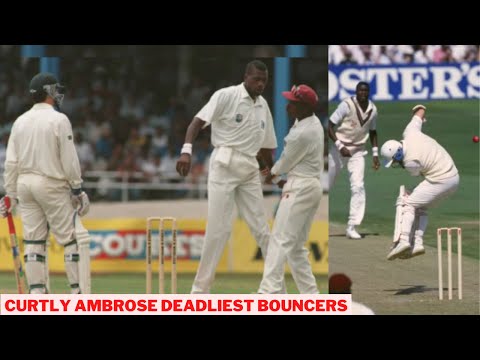 Curtly Ambrose 10 Dangerous Bouncer In Cricket History Ever | Legend Curtly Ambrose