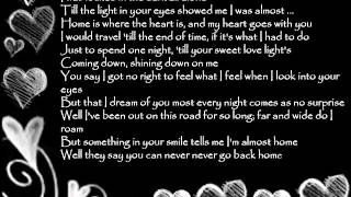 Jono Manson - Almost Home (lyrics)