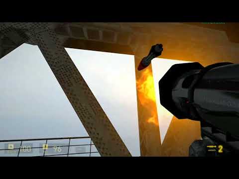 HL2 - Train Bridge Heli battle