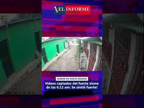 Videos captados durante el fuerte sismo en #Jalapa #NuevaSegovia #21Octubre2025