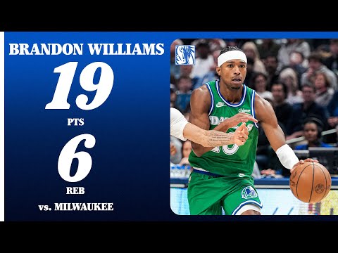 Brandon Williams (19 PTS 6 REB) vs Milwaukee Bucks | November 10, 2025