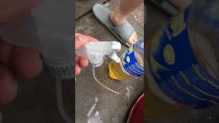 how to drain fuel from  petrol lawnmower easy way