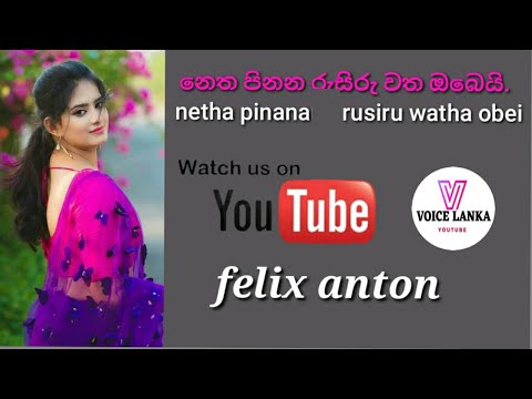 Netha Pinana rusiru - felix anton‍ | නෙත පිනන රුසිරු වත ඔබෙයි. #voicelanka #music #felixanton
