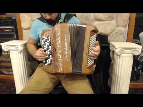 PSFOLK37IIIC - Mahogany Paolo Soprani Folk Chromatic Button Accordion C System LMM 62 96 $4999