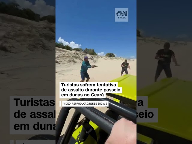 Vídeo: turistas sofrem tentativa de assalto em dunas no Ceará