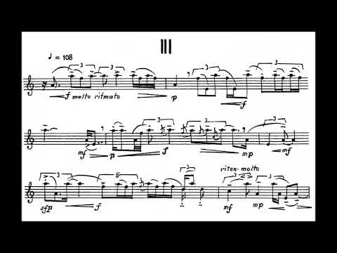 Giacinto Scelsi - Three Pieces for Saxophone (1956)
