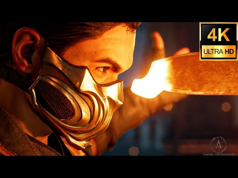 Scorpion Destroys Everyone Fight Battle Cinematic 4K 60FPS UHD | Mortal Kombat 1