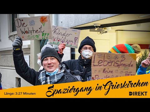 Spaziergänge gegen Corona-Wahnsinn: Widerstand in den Bezirken wächst (Video aus Grieskirchen)