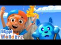 Blippi Wonders - Blippi Plays The Floor Is Lava In A Volcano! | Educational Cartoons for Kids | Toys