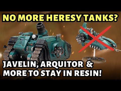 No more plastic Heresy tanks? Land Speeder Javelin, Glaive and more to STAY in resin!