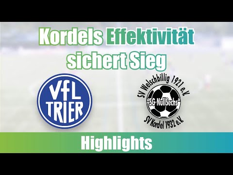 Kordel's Effektivität sichert Sieg:  VfL Trier - SG Kordel