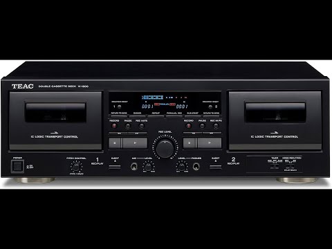 TEAC W-1200B Dual Cassette Deck: USB, Karaoke, Remote
