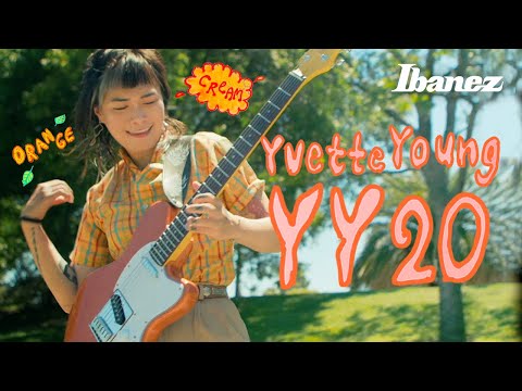 Ibanez Yvette Young Signature YY20 Electric Guitar  - Orange Cream Sparkle image 4