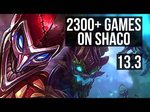 SHACO vs MAOKAI (JNG) | 2300+ games, 2.3M mastery, 14/2/5, Legendary | EUW Diamond | 13.3