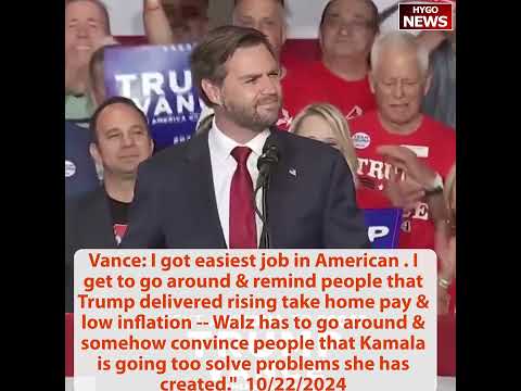 Vance: I got the easiest job in politics; Tim not deny high school; TRUMP: against most incompetent
