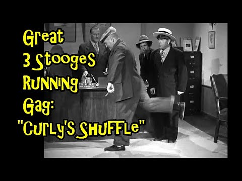 Great 3 Stooges Running Gag: "Curly's Shuffle"