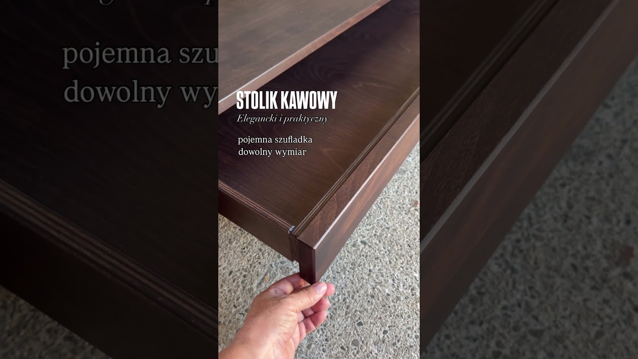 Stolik kawowy S65 z szufladą