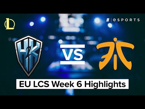 HIGHLIGHTS: H2k-Gaming vs. Fnatic (2017 EU LCS Spring)