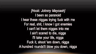 French Montana  Paranoid Feat. Young Cash) (Lyrics on screen)
