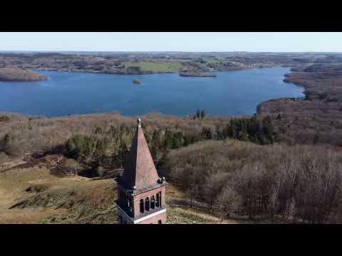 Himmelbjerget en solrig vinterdag.
