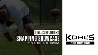 Long Snapping Finals // 2024 Pro Combine // Kohl's Snapping Camps