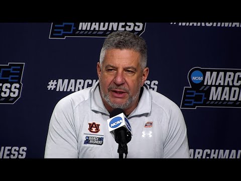 Bruce Pearl addresses the media following Auburn's NCAA Tournament loss to Miami