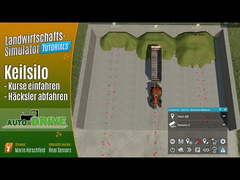LS22 Tutorials: 🚜 Auto Drive - Keilsilo befüllen - Grundlagen für Anfänger mit AutoDrive