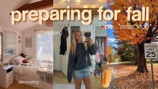FALL RESET VLOG 🍁 cleaning, decorating, baking, shopping, & days in my life!