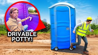 Crossing my City in a Drivable Toilet to Hide from my Brother!