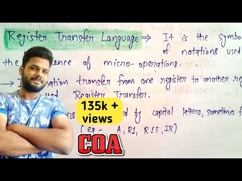 Register transfer language in computer architecture | COA | Lec-11