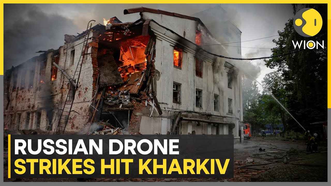 Russia-Ukraine War: Russian Drone Strikes Hit Kharkiv Warehouses, 5 Injured | WION