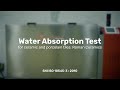 Water Absorption Test