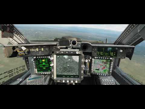 DCS AH-64 | Practising flying the front seat