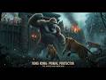 epic battle at a fortress deep in the forest king kong vs hungry tigers