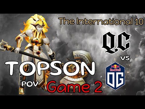 The International 10 | OG vs Quincy Crew | Game 2 | Topson Dawnbreaker POV | LOWER BRACKET