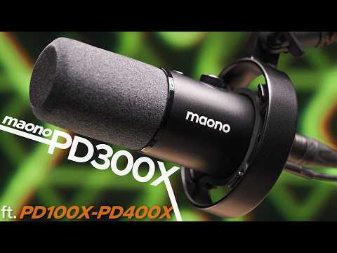 Maono PD300X Review / Compared to PD100X, PD200X, PD400X (ft. FiFine Mics, SM7b, Podmic USB)