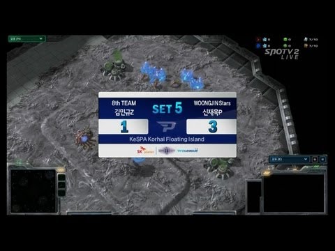 스타크래프트2 프로리그 [04.16] 김민규(8TH) vs 신재욱(웅진) 5SET / 코랄둥둥섬 - Starcraft 2,esportstv, SPL