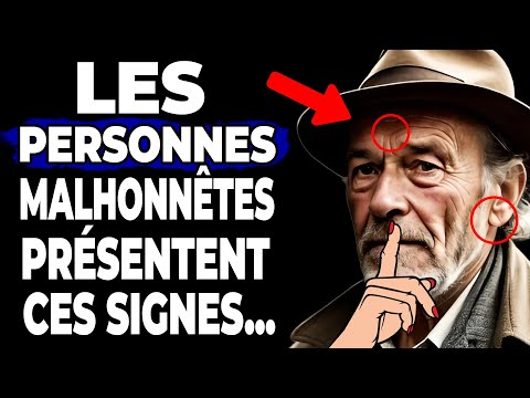 10 SIGNAUX d'une PERSONNE MALHONNÊTE | SAGESSE ET LEÇONS DE VIE