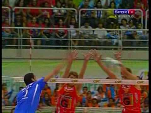 FINAL SUPERLIGA MASCULINA 2008/2009 CIMED 3 X 0 MINAS
