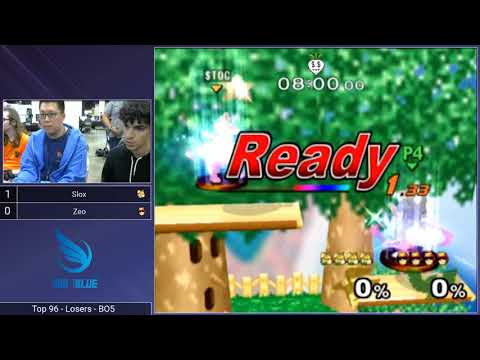 Shine 2017 SSBM - Slox (Fox) vs. Zeo (C. Falcon) - Melee Top 96 LR2