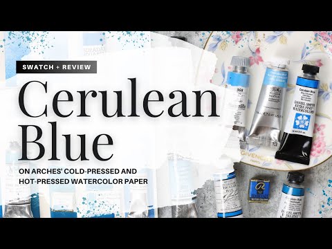 Cerulean Blue Watercolor, including Daniel Smith, Michael Harding, Della Magna, and Wallace Seymour