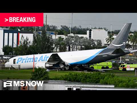 BREAKING: 5 dead after cargo jet overshoots runway at Miami Airport