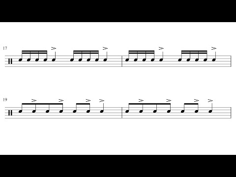 Snare accents | INTERACTIVE Sight Reading Practice | PLAY ALONG