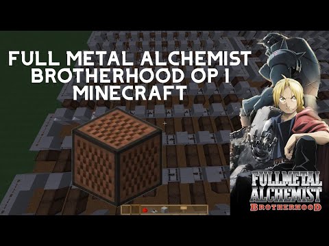 Sam MinecraftSongs - Full Metal Alchemist Brotherhood OP 1 Minecraft Song Blocks