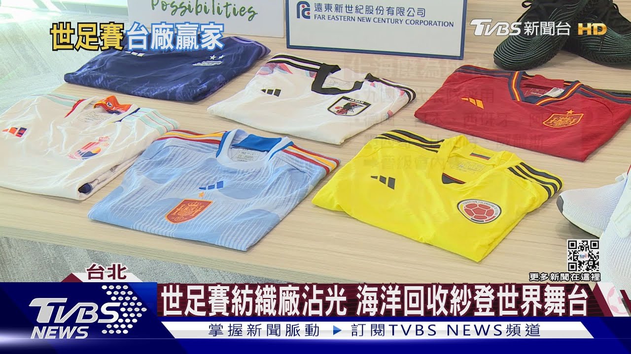 台灣紡織業踢世界盃! 世足賽九國代表隊穿上MIT
