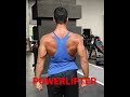 when powerlifter posing